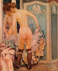Woman before a mirror