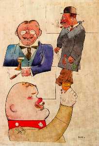 George Grosz - German wine and German song