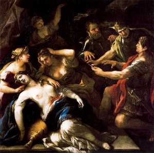 The Oath of Brutus against Tarquin the death of Lucrecia