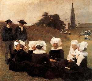 Breton women in Pardon