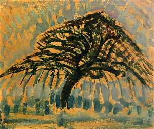 Piet Mondrian - Study for Blue Apple Tree Series