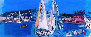 Raoul Dufy - Deauville, Drying the Sails