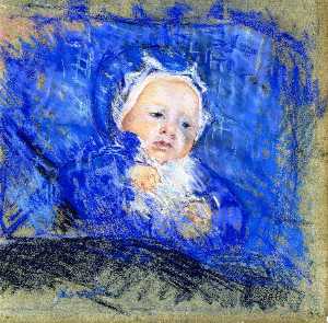 Mary Stevenson Cassatt - Child on a Blue Cushion