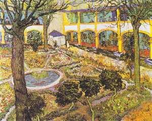 Courtyard of the Hospital in Arles
