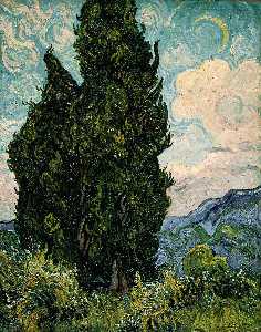Vincent Van Gogh - Cypresses