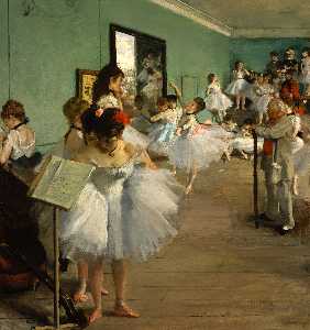 Edgar Degas - The Dance Class - (buy famous paintings)
