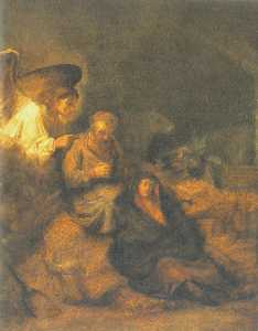 Rembrandt Van Rijn - The Dream of St Joseph
