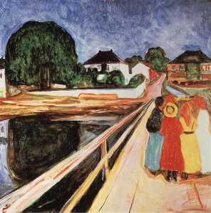 Edvard Munch - Girls on a Bridge