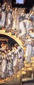 Edward Coley Burne-Jones - The Golden Stairs (also known as -The King-s Wedding- or -Music on the Stairs-)