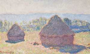 Claude Monet - Grainstacks in the Sunlight, Midday
