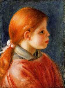 Pierre-Auguste Renoir - Head of a Young Woman