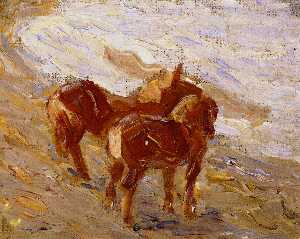 Horses by the Sea