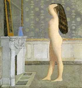 Figure in Front of a Mantel