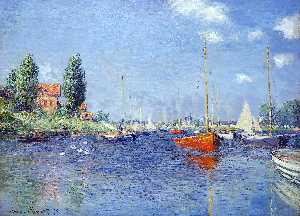 Claude Monet - Red Boats, Argenteuil