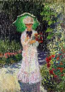 Claude Monet - Camille with Green Parasol