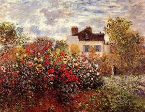 Monet's garden in Argenteuil Sun