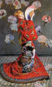 Claude Monet - Japan-s (Camille Monet in Japanese Costume)