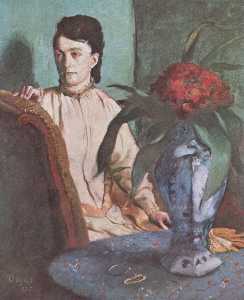 Edgar Degas - Woman with the Oriental Vase