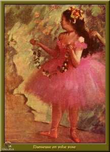 Edgar Degas - Dancer in pink dress