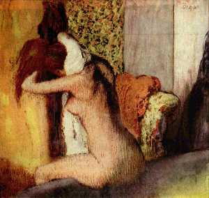 Edgar Degas - After the Bath, Woman Drying Her Nape