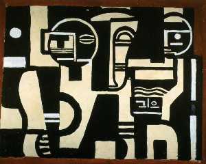 Fernand Leger - The Creation of the World drawing of curtain of scene