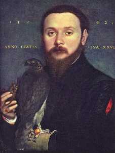 Portrait of Nobleman with a falcon