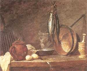 Jean-Baptiste Simeon Chardin - Still life: Fast Day Menu