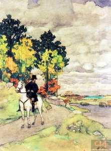 Pushkin on horseback