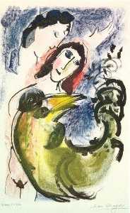 Marc Chagall - The yellow rooster