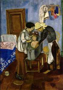 Marc Chagall - Bathing of a Baby