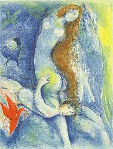 Marc Chagall - Then he spent the night with her...