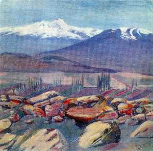 Martiros Saryan - Aragats and Mount Ara