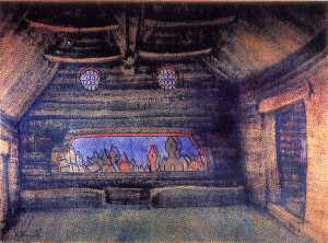 Nicholas Roerich - Terem of Yaroslavna. New moon.
