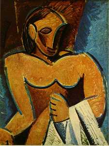 Pablo Picasso - Nude with towel