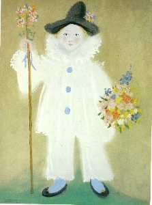 Pablo Picasso - Portrait of Paulo as Pierrot