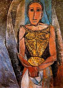 Pablo Picasso - Woman with yellow shirt