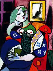 Pablo Picasso - Woman with book