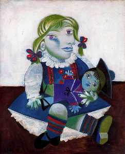 портрет майя с куклой