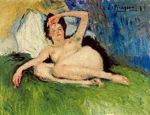 Pablo Picasso - Jeanne (Reclining nude)