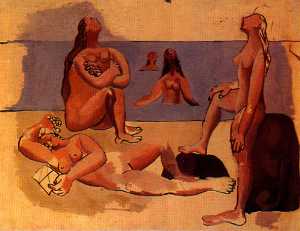Pablo Picasso - Five bathers