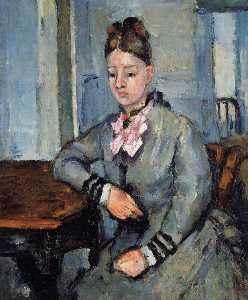 Madame Cezanne Leaning on a Table