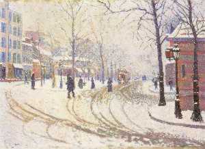 Paul Signac - Boulevard de Clichy 1886 - (buy paintings reproductions)