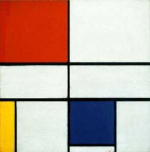 Composition C (No.III) with Red, Yellow and Blue