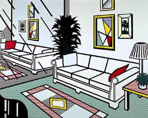 Roy Lichtenstein - Interior with mirrored wall