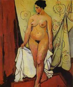 Nude Woman with Drapery