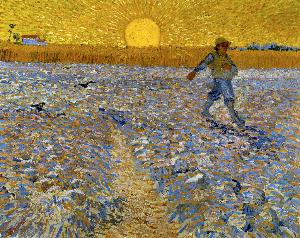 Vincent Van Gogh - The Sower (Sower with Setting Sun) - (buy paintings reproductions)