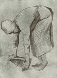 Vincent Van Gogh - Bending Woman