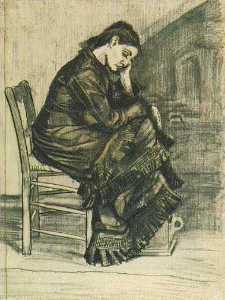 Vincent Van Gogh - Bent Figure of a Woman Sien
