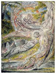 William Blake - Milton`s Mysterious Dream