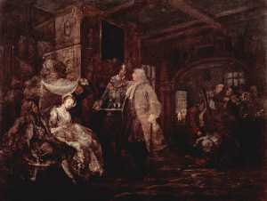 William Hogarth - The Wedding Banquet